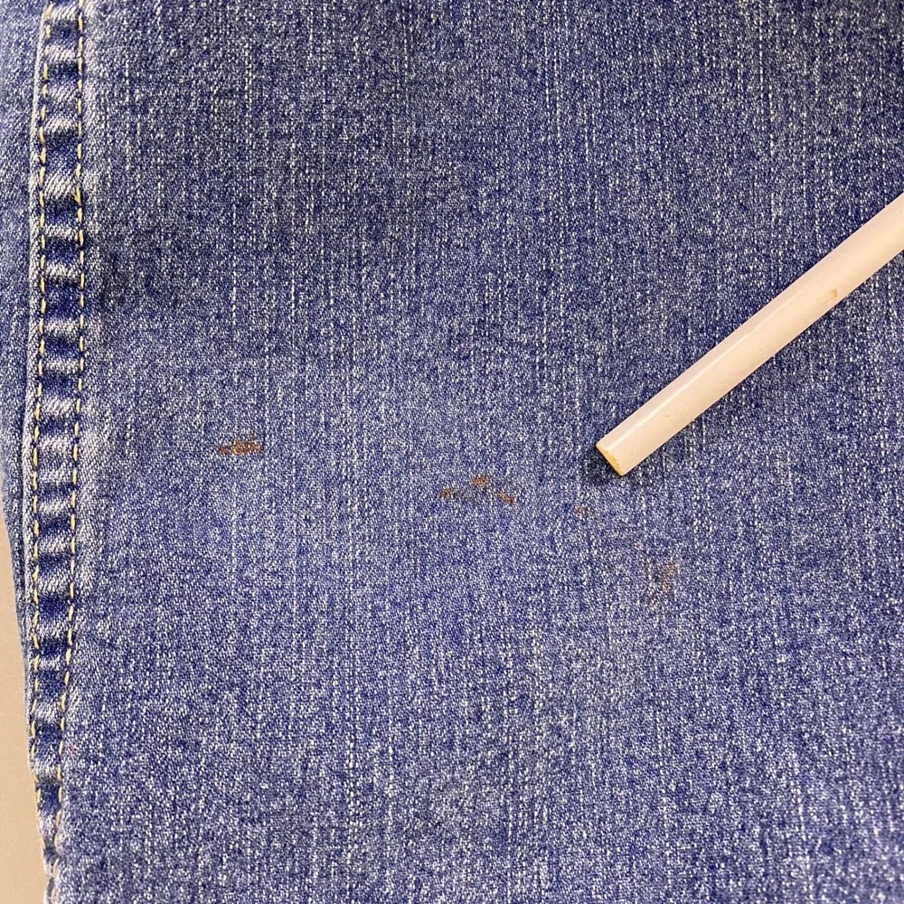 Genuine Dickies Mens Blue Denim Shorts Size 40 Regular Fit Stretch *Stain spots*